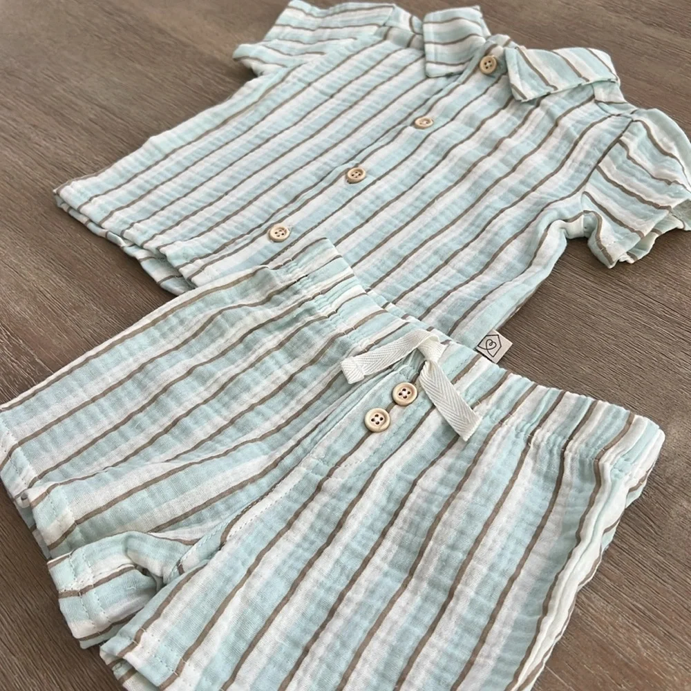 Snug Toddler Boy Stripe Resort Set 3T